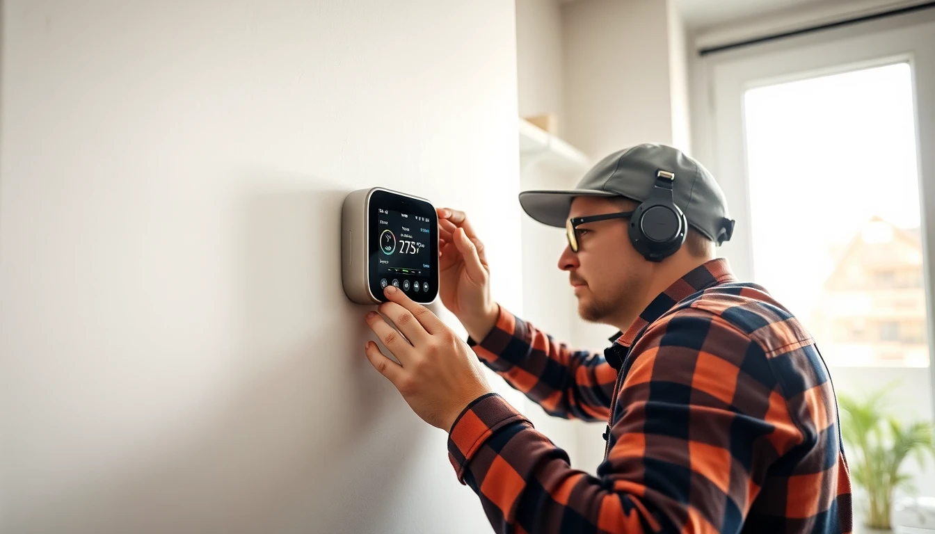 Thermostat installation